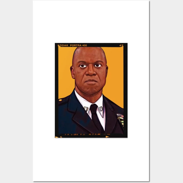 Captain Holt, Andre Braugher Wall Art by darlwolf